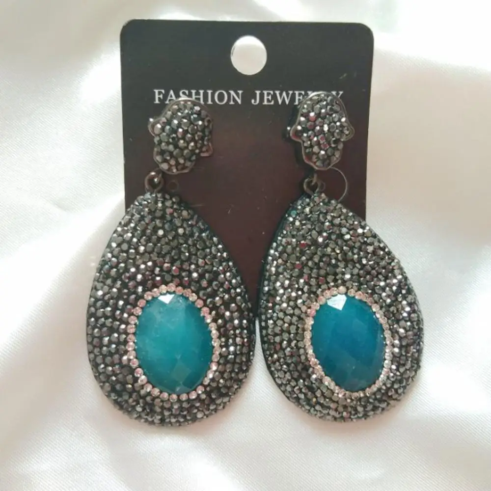 Black Rhinestone Water Drop Big Dangle Earrings Luxury Fashion Jewerly 2019 Pendientes Girls Vintage Statement Earring Brincos
Black Rhinestone Water Drop Big Dangle Earrings Luxury Fashion Jewerly 2019 Pendientes Girls Vintage Statement Earring Brincos