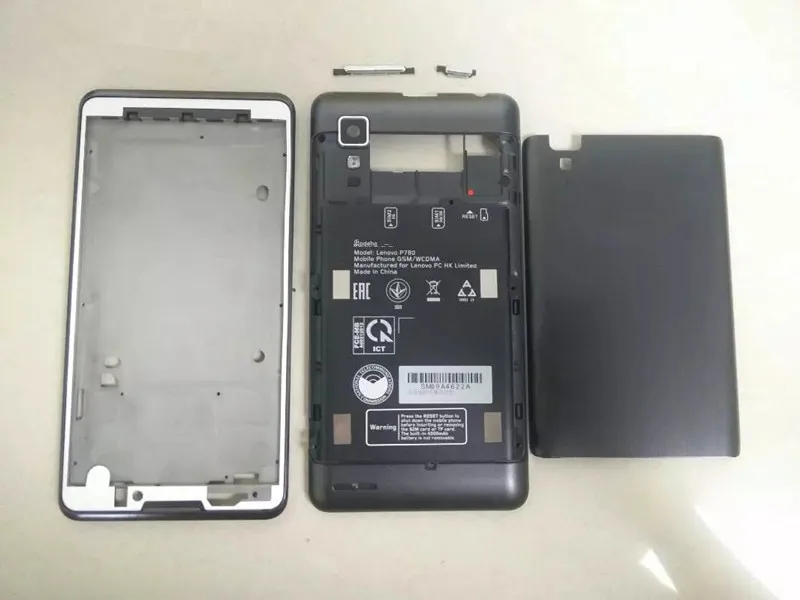 New LCD Front Frame Middle Battery Door Back Cover Housing Case For Lenovo P780+Power Volume Buttons | Мобильные телефоны и
