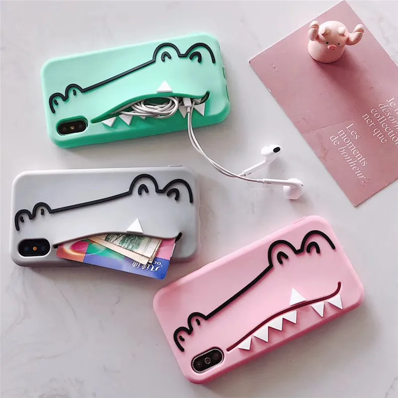 For iphone XS max Case 3D Cartoon crocodile soft silicone Case For iphone 6 6S 7 Plus 8 plus XR XS phone bags cards coque fundas
For iphone XS max Case 3D Cartoon crocodile soft silicone Case For iphone 6 6S 7 Plus 8 plus XR XS phone bags cards coque fundas