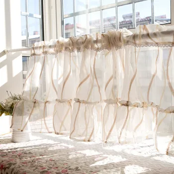 Free shipping Beige Wavy lines lace translucent short curtain kitchen curtains living room bedroom drapes customized
Free shipping Beige Wavy lines lace translucent short curtain kitchen curtains living room bedroom drapes customized