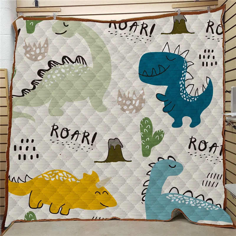 Square King Size Quilts Dinosaur Cartoon Colchas Para Cama Children's Room Couette Hiver Quilted Bedspread Couette De Lit
Square King Size Quilts Dinosaur Cartoon Colchas Para Cama Children's Room Couette Hiver Quilted Bedspread Couette De Lit