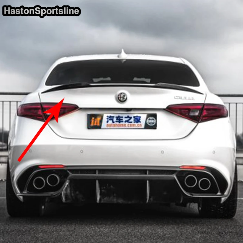 Giulia Modified Clover Style Carbon Fiber Rear Trunk Lip Spoiler Car Wing for Alfa Romeo Giulia 2017UP
Giulia Modified Clover Style Carbon Fiber Rear Trunk Lip Spoiler Car Wing for Alfa Romeo Giulia 2017UP