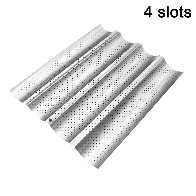 1pc Wave French Bread Baking Tray Non-Stick Baguette Mould Cake Toast Mold Tools HYD88