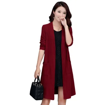 Plus Size 5XL Fashion Autumn Winter Women Knit Sweater Loose Pockets Knitted Cardigan Female Solid Open Stitch Outwear Coat P149
Plus Size 5XL Fashion Autumn Winter Women Knit Sweater Loose Pockets Knitted Cardigan Female Solid Open Stitch Outwear Coat P149