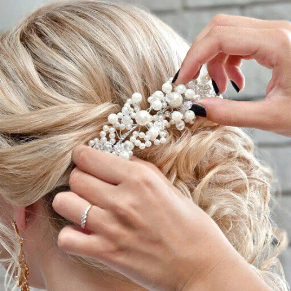 1 Pcs Wedding Hair Accessories Crystal Pearl Handmade Headbands Bridal Tiaras Hair Jewelry Romantic Bridal Hair Accessories
1 Pcs Wedding Hair Accessories Crystal Pearl Handmade Headbands Bridal Tiaras Hair Jewelry Romantic Bridal Hair Accessories