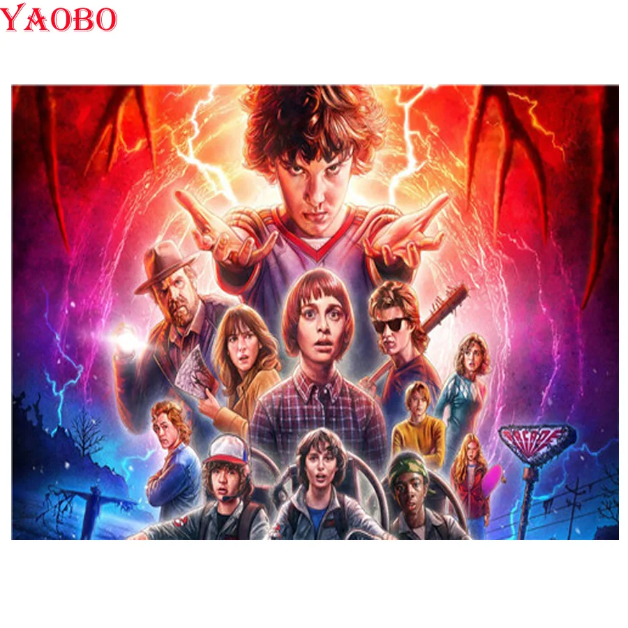 Full Square Round Drill Diamond Painting Stranger Things Poster TV Cross Stitch 5D DIY Diamond Embroidery For sale Home Decor
Full Square Round Drill Diamond Painting Stranger Things Poster TV Cross Stitch 5D DIY Diamond Embroidery For sale Home Decor