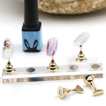 3D Golden Magnetic Nail Art Tip Stand Holder Training Display Stand Acrylic Crystal Base Alloy False Salon DIY Nail Tool
3D Golden Magnetic Nail Art Tip Stand Holder Training Display Stand Acrylic Crystal Base Alloy False Salon DIY Nail Tool