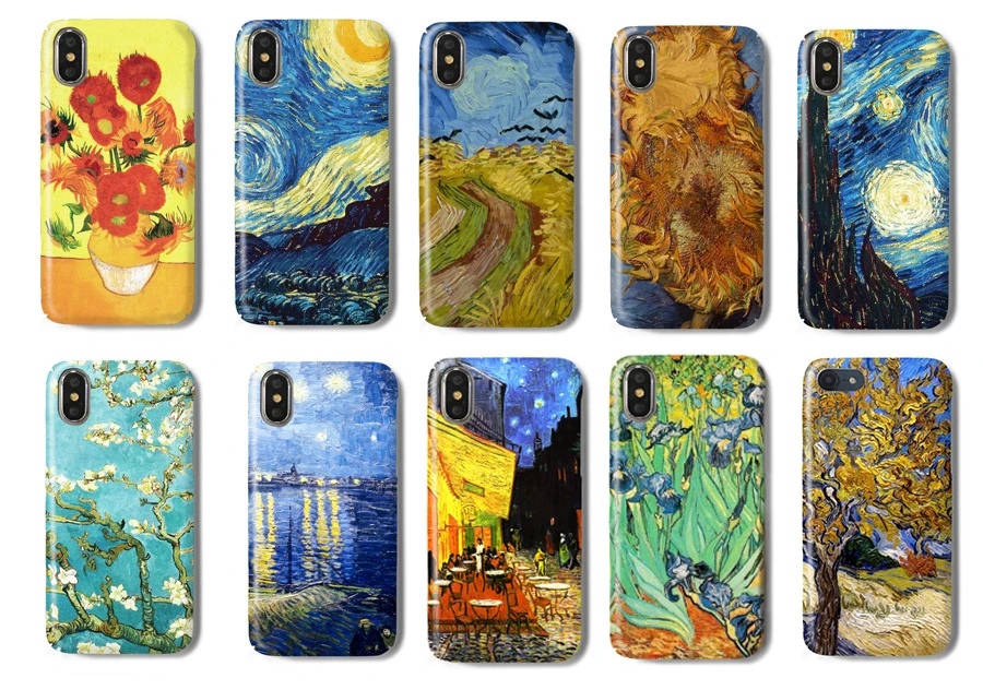 Van Gogh's works oil painting Sunflowers Irises Starry Night Cafes Crow Field Rigid Case for iPhone X XS Max 6 6s 6SP 7 8 Plus
Van Gogh's works oil painting Sunflowers Irises Starry Night Cafes Crow Field Rigid Case for iPhone X XS Max 6 6s 6SP 7 8 Plus