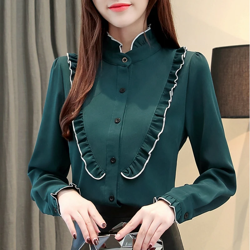 womens tops and blouses office ladies chiffon blouse women shirts femininas blusas mujer de moda 2018 long sleeve clothes A475
womens tops and blouses office ladies chiffon blouse women shirts femininas blusas mujer de moda 2018 long sleeve clothes A475