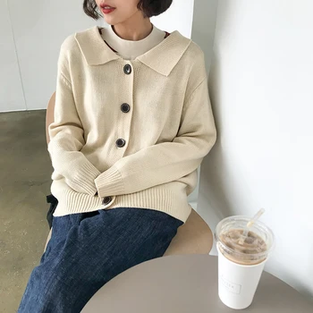 2019 Autumn Winter New Long Sleeve Knitted Cardigans Sweaters Women Fashion Single-breasted Sweater Coat
2019 Autumn Winter New Long Sleeve Knitted Cardigans Sweaters Women Fashion Single-breasted Sweater Coat