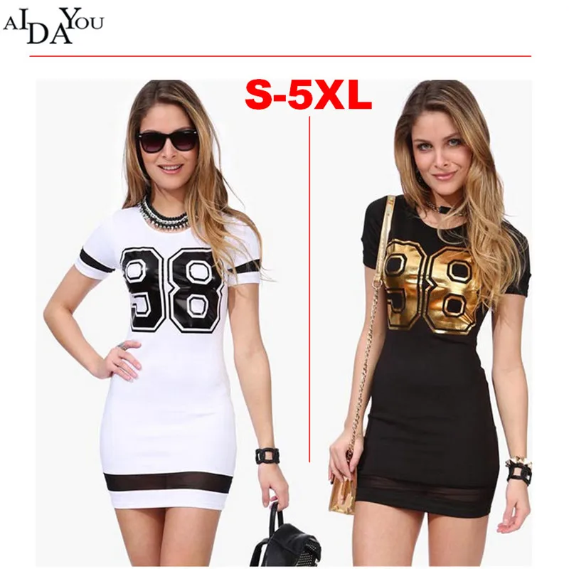 Fashion Sports Dress 98 printed O-neck Baseball Sexy Casual Vestidos Short Sleeve Outdoor Plus Size ouc621
Fashion Sports Dress 98 printed O-neck Baseball Sexy Casual Vestidos Short Sleeve Outdoor Plus Size ouc621