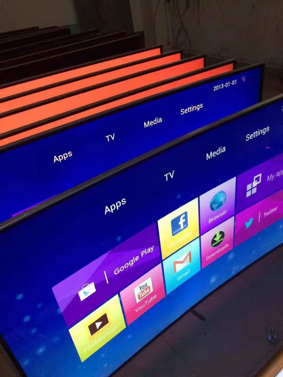 Оригинальный OEM android TV 65 дюймовый Смарт Android wifi/lan Интернет LCD светодиодный