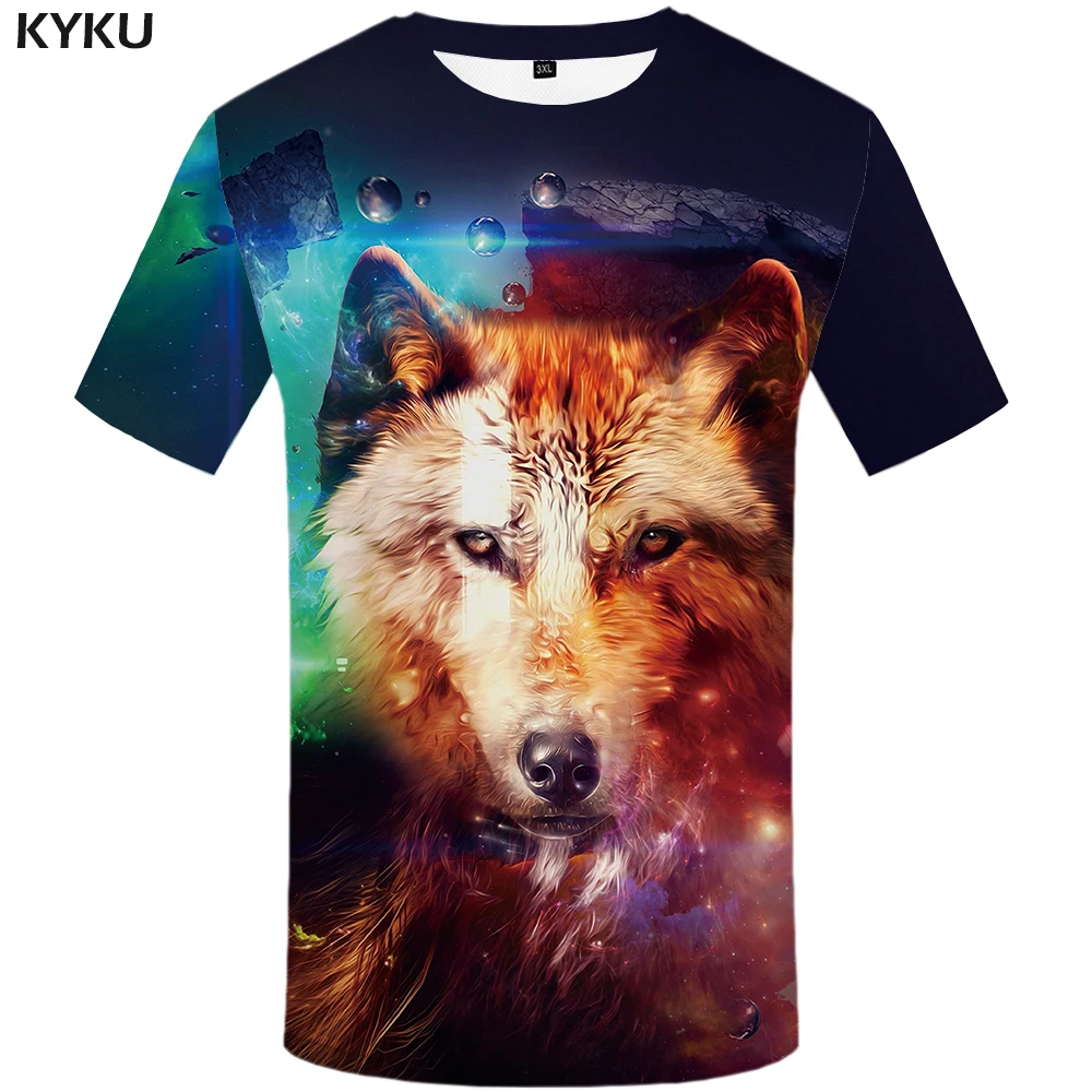 KYKU Brand Wolf Shirt Galaxy Tshirt Space T-shirt 3d T Shirt Men Short Sleeve Mens Clothing Funny T Shirts Summer 2018 New
KYKU Brand Wolf Shirt Galaxy Tshirt Space T-shirt 3d T Shirt Men Short Sleeve Mens Clothing Funny T Shirts Summer 2018 New