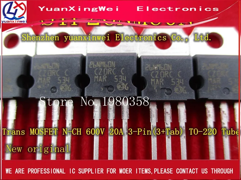 10 шт. STP26NM60N STP26NM60 26NM60N Manu: посылка: TO-220 600 в 20A N-канальный мощный МОП-транзистор |