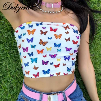 Dulzura 2019 women summer crop top tanks tops cute sexy streetwear sleeveless festival party clothes ladies butterfly print
Dulzura 2019 women summer crop top tanks tops cute sexy streetwear sleeveless festival party clothes ladies butterfly print