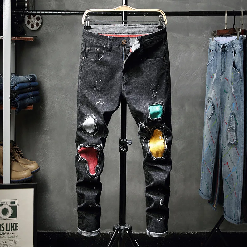 Men Stretch Jeans Pencil Pants Washed Print Pleated Men Cowboy Jeans Casual Black Autumn Winter Men Denim Jeans Fashion
Men Stretch Jeans Pencil Pants Washed Print Pleated Men Cowboy Jeans Casual Black Autumn Winter Men Denim Jeans Fashion