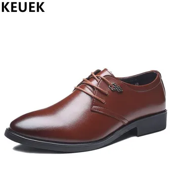 British style Men Dress Office shoes Pointed Toe Business Casual leather shoes Luxury Oxford flats Black Brown Wedding shoes 033
British style Men Dress Office shoes Pointed Toe Business Casual leather shoes Luxury Oxford flats Black Brown Wedding shoes 033