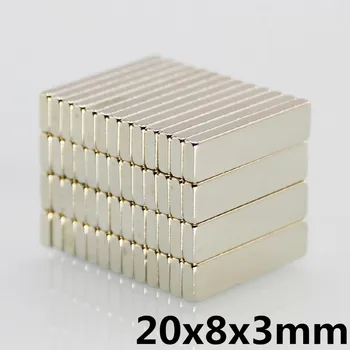 10pcs 20 x8 x 3 mm N35 Super Strong Small 20*8*3mm Neodymium Magnets Rare Earth Powerful Magnet
10pcs 20 x8 x 3 mm N35 Super Strong Small 20*8*3mm Neodymium Magnets Rare Earth Powerful Magnet