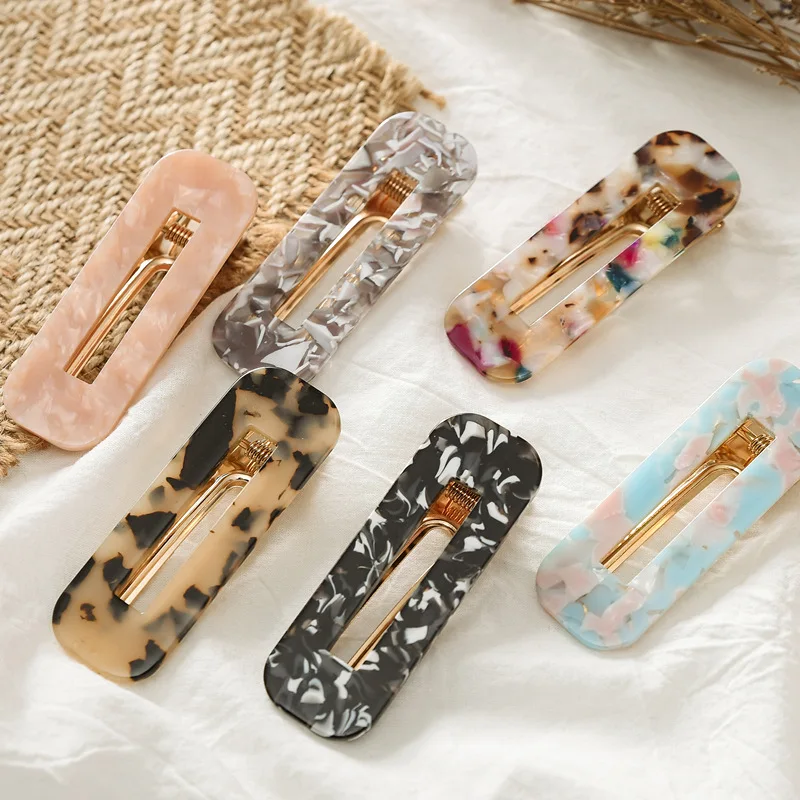 Japanese and Korean Acetate Square Marble Hair Clip Cute Girl Hairpin Jewelry Hair Accessories
Japanese and Korean Acetate Square Marble Hair Clip Cute Girl Hairpin Jewelry Hair Accessories