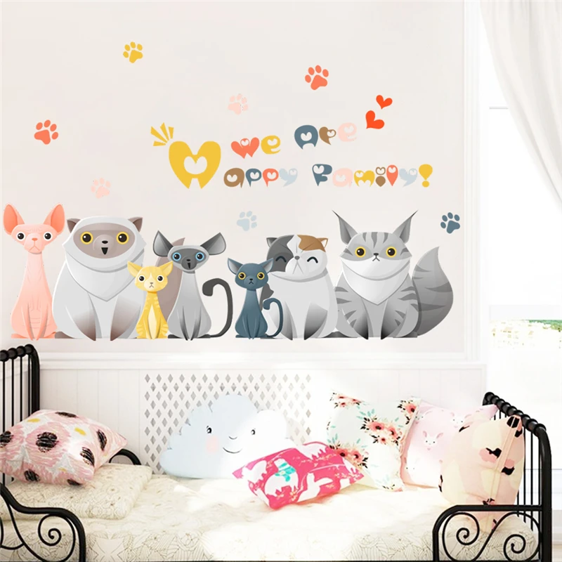 cartoon cats family paw car door wall decals for kids rooms home decor 3d effect animals wall stickers pvc posters diy mural art
cartoon cats family paw car door wall decals for kids rooms home decor 3d effect animals wall stickers pvc posters diy mural art