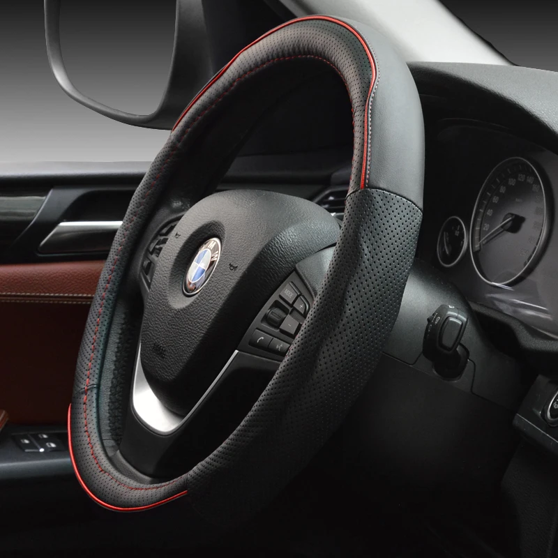 KKYSYELVA The first layer of leather four seasons universal round steering wheel cover
KKYSYELVA The first layer of leather four seasons universal round steering wheel cover