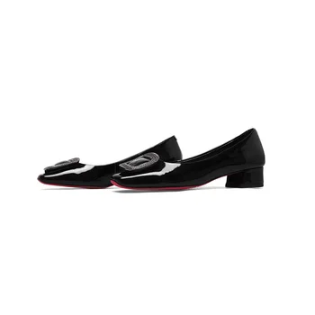 Spring autumn fashion women's shoes high quality inside outside all real leather exquisite square fasteners decorative shoes wom
Spring autumn fashion women's shoes high quality inside outside all real leather exquisite square fasteners decorative shoes wom