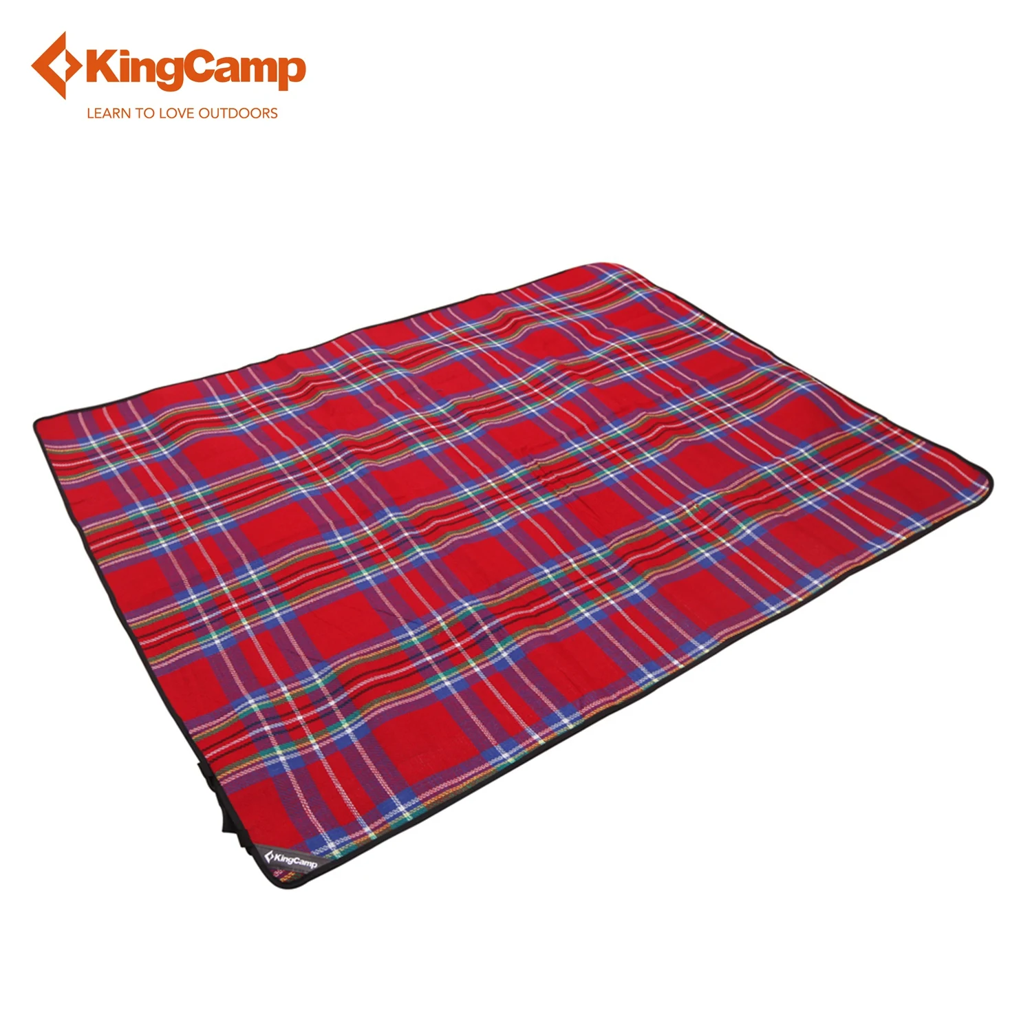 

KingCamp Portable Picnic Mat for Camping Hiking Red Grid Camp Mat