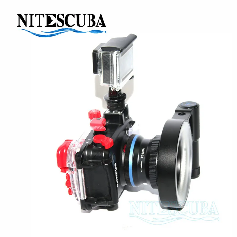 NiteScuba Diving Weefine ring light 1000& wfl03 macro lens for tg5 rx100 camera housing case underwater phhotography kit
NiteScuba Diving Weefine ring light 1000& wfl03 macro lens for tg5 rx100 camera housing case underwater phhotography kit