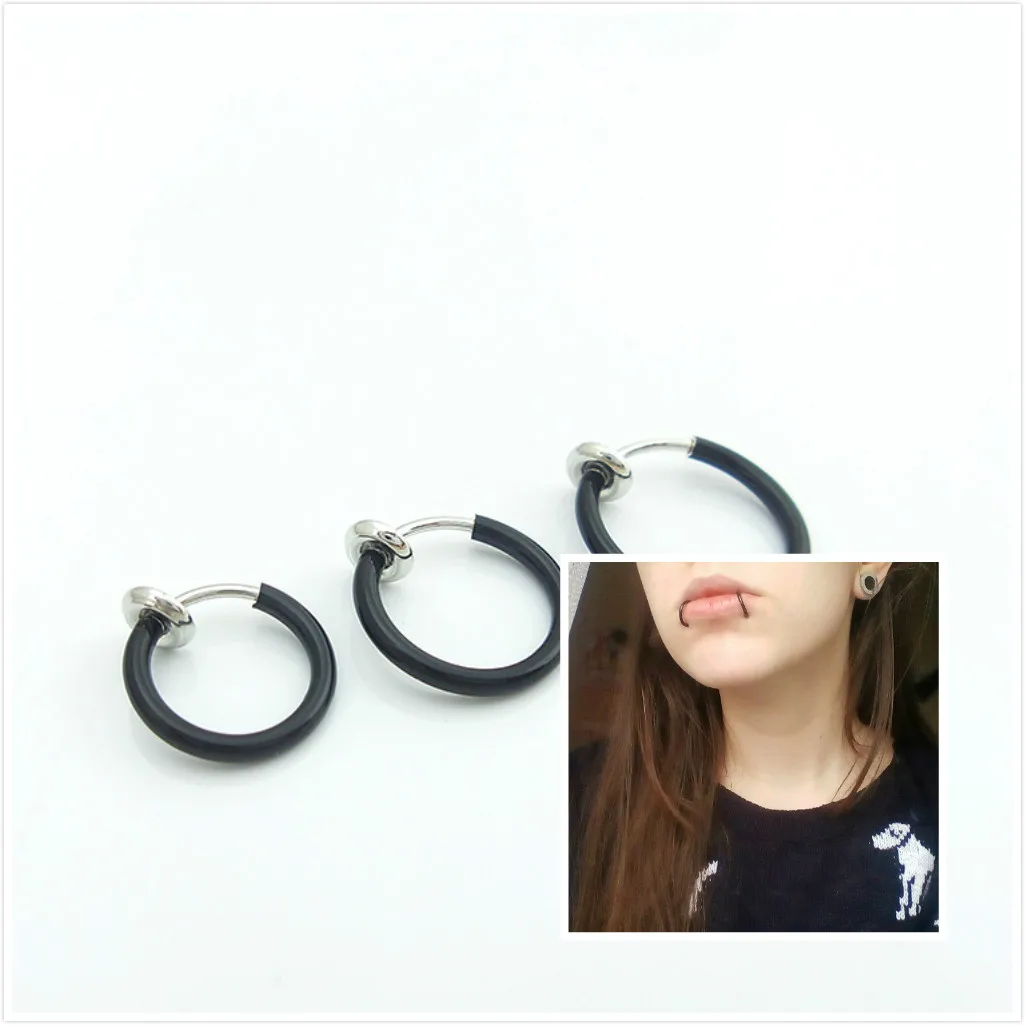 NEW 2 Piece Fake Nose Ring Goth Punk Lip Ear Nose Clip On Fake Septum Piercing Nose Ring Lip Hoop Rings Earrings
NEW 2 Piece Fake Nose Ring Goth Punk Lip Ear Nose Clip On Fake Septum Piercing Nose Ring Lip Hoop Rings Earrings