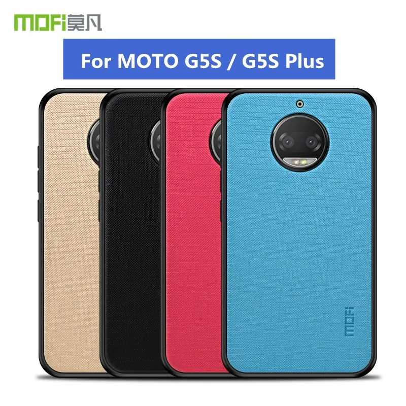 

MOFI Fashion Soft Cloth Skin Back Cover For Motorola Moto G5s Plus XT1803 XT1805 XT180 Case for Moto G5s Warm Fuzzy Plush Capa