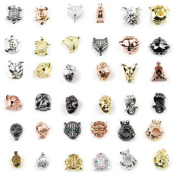 BTFBES plating Silver Rose Gold Wolf Monkey tortoise sheep head Copper Material Loose beads Jewelry Bracelet Making DIY Findings
BTFBES plating Silver Rose Gold Wolf Monkey tortoise sheep head Copper Material Loose beads Jewelry Bracelet Making DIY Findings