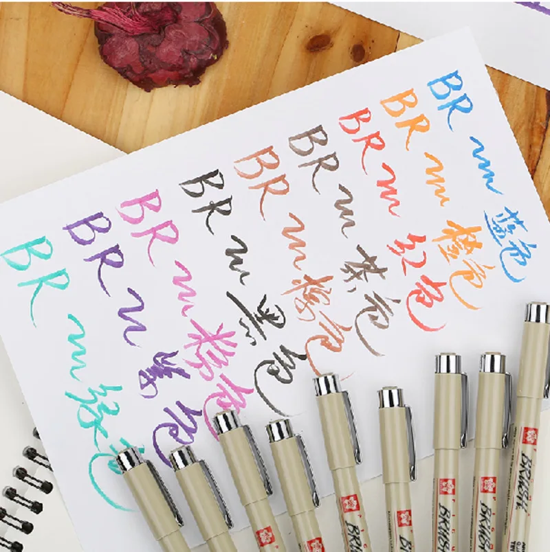 Japanese SAKURA colorful fine point Comic sketches Drawing needle pen Color cancel liner color pen brush DP001
Japanese SAKURA colorful fine point Comic sketches Drawing needle pen Color cancel liner color pen brush DP001