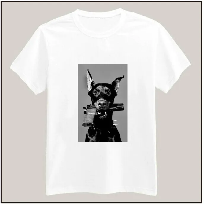 New Women Tshirt dog with gun Print Casual Cotton Funny Shirt Top Tee Whtie Brand Hipster Plus Size Camiseta HH305-195
New Women Tshirt dog with gun Print Casual Cotton Funny Shirt Top Tee Whtie Brand Hipster Plus Size Camiseta HH305-195