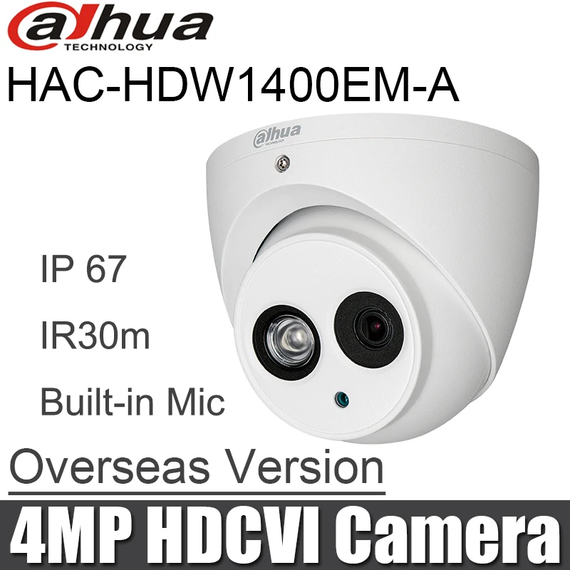 Dahua HAC-HDW1400EM-A 4MP HDCVI IR Eyeball Analog Camera 4MP IR 50m waterproof Built-in Mic HAC-HDW1400EMP-A CCTV Camera
Dahua HAC-HDW1400EM-A 4MP HDCVI IR Eyeball Analog Camera 4MP IR 50m waterproof Built-in Mic HAC-HDW1400EMP-A CCTV Camera