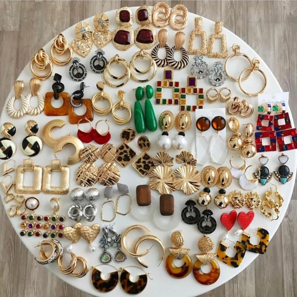 Vedawas Fashion ZA Multi-Color Crystal Earrings Women Jewelry Maxi Statement Earings Party Christmas Gifts Ear Accessory xg2297
Vedawas Fashion ZA Multi-Color Crystal Earrings Women Jewelry Maxi Statement Earings Party Christmas Gifts Ear Accessory xg2297