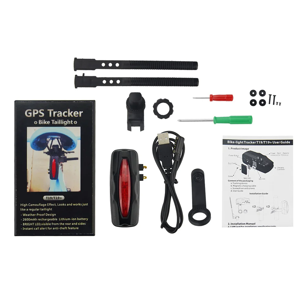 Anti-theft GPS Tracker T19 for Bike Bicycle 2600mAh Rechargeable Battery IPX7 Waterproof Tracker Locator for City Bike
Anti-theft GPS Tracker T19 for Bike Bicycle 2600mAh Rechargeable Battery IPX7 Waterproof Tracker Locator for City Bike