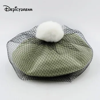 New style 100% wool Vintage Warm Winter Hair ball Women Beret French Artist Beanie Hat For Sweet Girl Gift spring and autumn hat
New style 100% wool Vintage Warm Winter Hair ball Women Beret French Artist Beanie Hat For Sweet Girl Gift spring and autumn hat