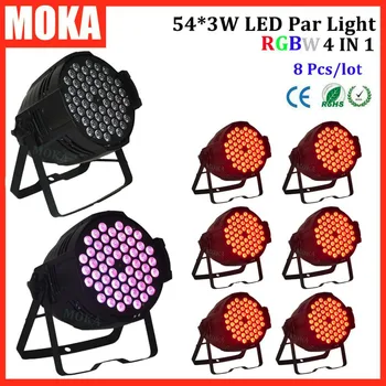8 Pcs/lot Par 64 LED Par Light 54*3w led lamp RGBW 4 in 1 LED Par Can DMX 8Chs led effect for DJ Party Stage Lighting
8 Pcs/lot Par 64 LED Par Light 54*3w led lamp RGBW 4 in 1 LED Par Can DMX 8Chs led effect for DJ Party Stage Lighting