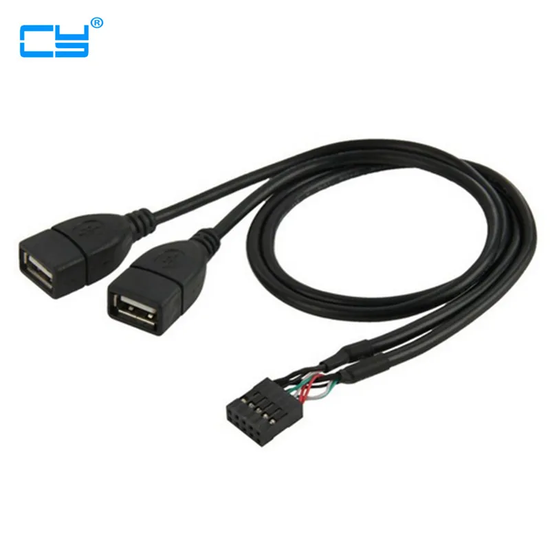 10-контактный гнездовой разъем материнской платы к двойному USB 2 0 переходному
