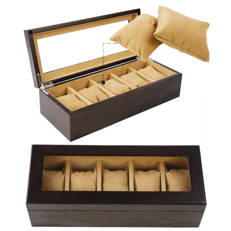 2019 Luxury 5 Grids Handmade Wood Watch Box Wood Clock Box Watch Case Time Box for Watch Holding
2019 Luxury 5 Grids Handmade Wood Watch Box Wood Clock Box Watch Case Time Box for Watch Holding