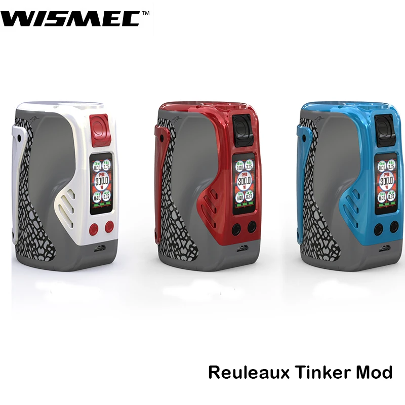 

Original Wismec Reuleaux Tinker Mod 300W Box Mod Vape Support COLUMN Tank Electronic Cigarette Vapor Box Kit VS RX GEN3 Mod