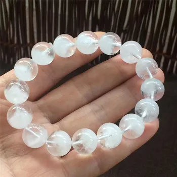 New Arrival Genuine Natural White Phantom Quartz Bracelets Women Female Crystal Round Beads Bracelet AAAA 12mm
New Arrival Genuine Natural White Phantom Quartz Bracelets Women Female Crystal Round Beads Bracelet AAAA 12mm