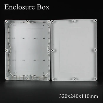 (1 piece/lot) 320x240x110mm Grey ABS Plastic IP65 Waterproof Enclosure PVC Junction Box Electronic Project Instrument Case
(1 piece/lot) 320x240x110mm Grey ABS Plastic IP65 Waterproof Enclosure PVC Junction Box Electronic Project Instrument Case