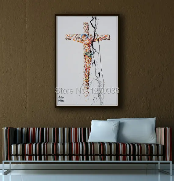 Christian cross high skill drop knife strong hand painted oil painting on canvas for home decor abstract religion picture
Christian cross high skill drop knife strong hand painted oil painting on canvas for home decor abstract religion picture