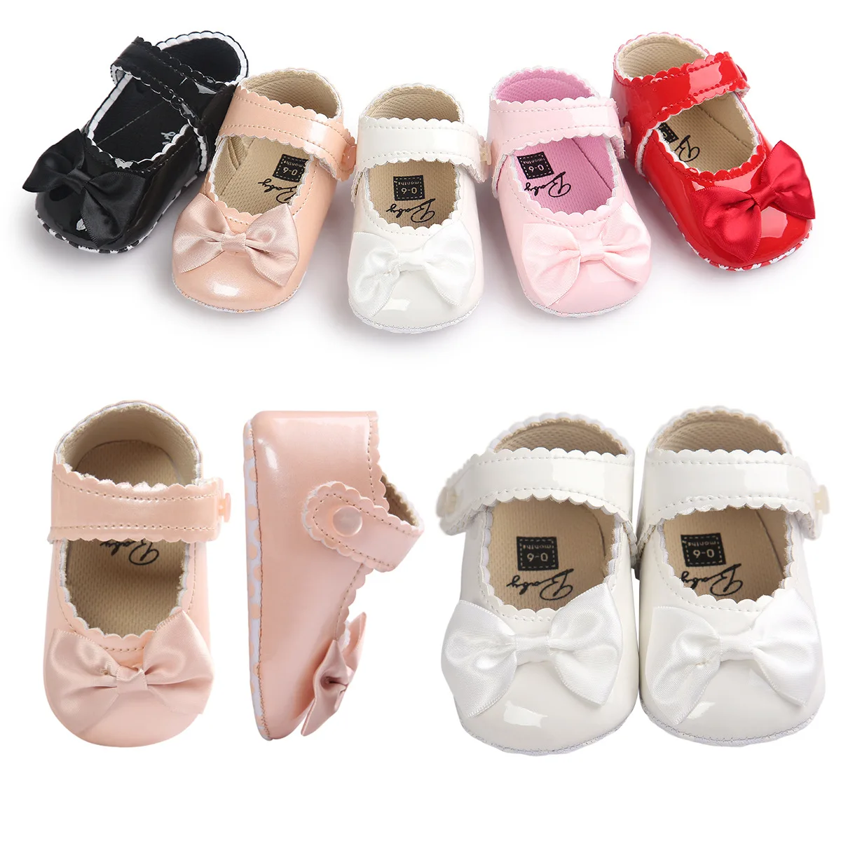 PU Leather Baby Girl Shoes Butterfly-knot Princess Newborn Shoes Toddler Sapatos De Bebe Non-slip Infant Shoes
PU Leather Baby Girl Shoes Butterfly-knot Princess Newborn Shoes Toddler Sapatos De Bebe Non-slip Infant Shoes