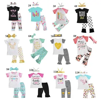 Girls Childrens Clothing Summer Short Sleeve tshirts+Pants+Headwear 3 Piece Set Letters Arrow Bohemia Kids Clothes Suits Boutiqu
Girls Childrens Clothing Summer Short Sleeve tshirts+Pants+Headwear 3 Piece Set Letters Arrow Bohemia Kids Clothes Suits Boutiqu