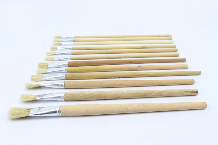 20pcs/Set pig bristle wooden brush pen flat head single brush gouache brushes Paint Brush Art Supplies Student Stationery
20pcs/Set pig bristle wooden brush pen flat head single brush gouache brushes Paint Brush Art Supplies Student Stationery