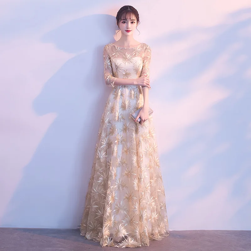 Beauty Emily Evening Dresses 2019 O Neck Sequined A line Full Sleeve Formal Evening Party Prom Dress Floor-Length
Beauty Emily Evening Dresses 2019 O Neck Sequined A line Full Sleeve Formal Evening Party Prom Dress Floor-Length