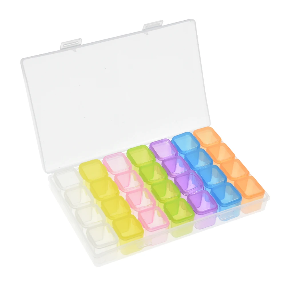 28 Slots Plastic Storage Box Nail Art Rhinestones Tools Jewelry Beads Craft Display Storage Box Case Organizer Tool Holder
28 Slots Plastic Storage Box Nail Art Rhinestones Tools Jewelry Beads Craft Display Storage Box Case Organizer Tool Holder