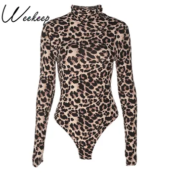Weekeep Sexy Leopard Bodysuit Women Bodycon Turtleneck Bodysuits Long Sleeve Short Jumpsuits Romper One Piece Femme Playsuit
Weekeep Sexy Leopard Bodysuit Women Bodycon Turtleneck Bodysuits Long Sleeve Short Jumpsuits Romper One Piece Femme Playsuit